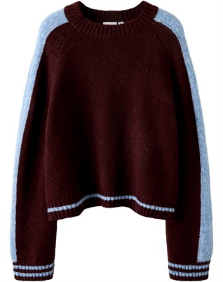NKFRania LS Strik - Burgundy